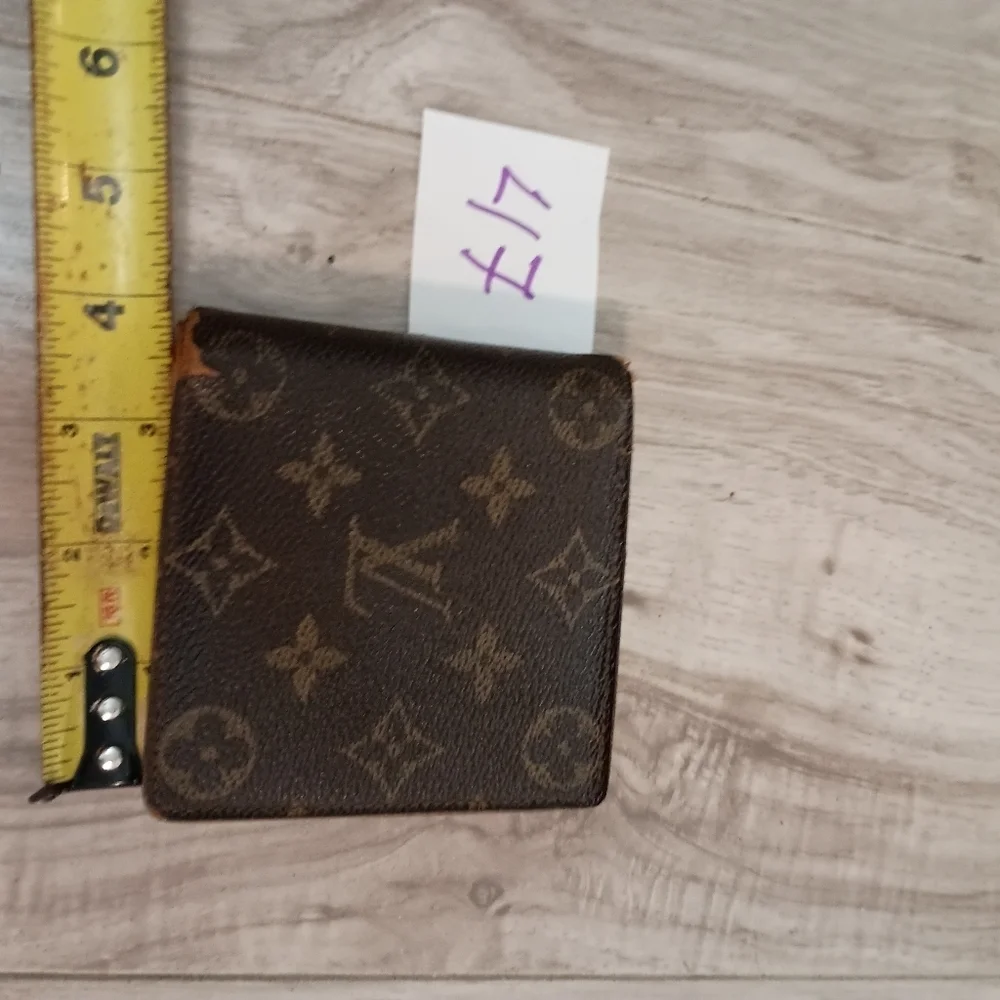 LOUIS VUITTON LV Monogram Canvas Leather Marco Bifold Wallet France
